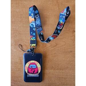 Among Us Impostor Edition Lanyard & Badge “SHHHHHH!” + Charm Impostor Brand New